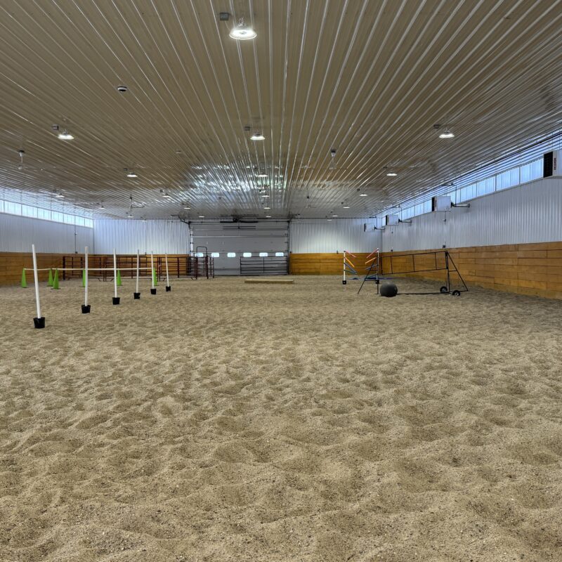 indoor arena at arl second chance ranch